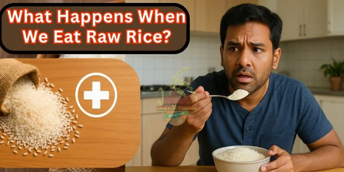 What happens when we eat raw rice
